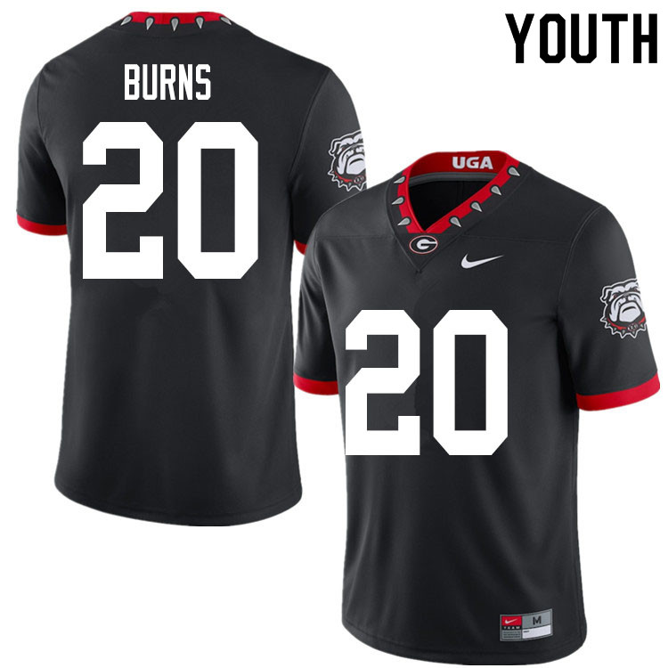 Men #20 Major Burns Georgia Bulldogs College Football Jerseys Sale-Red